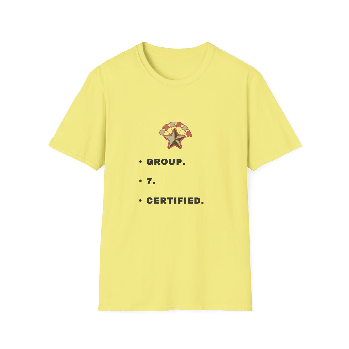 Group Certified T‑Shirt — Military Star Emblem Tee - Trending Now - September 2026