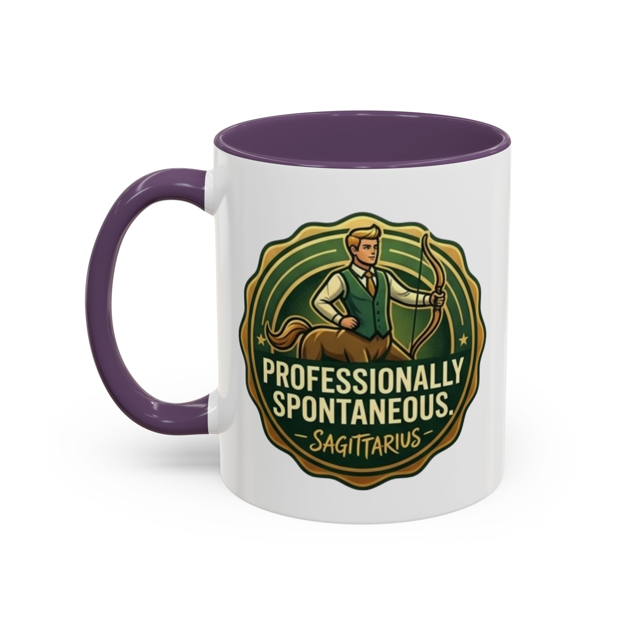 Sagittarius Coffee Mug - "Professionally Spontaneous" Zodiac Accent Mug