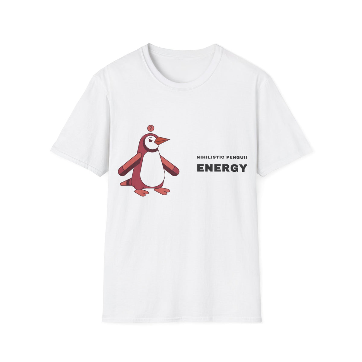 Penguin Energy Graphic T-Shirt — Cute Minimal Chest Pocket Penguin Tee - Trending Now - September 2026