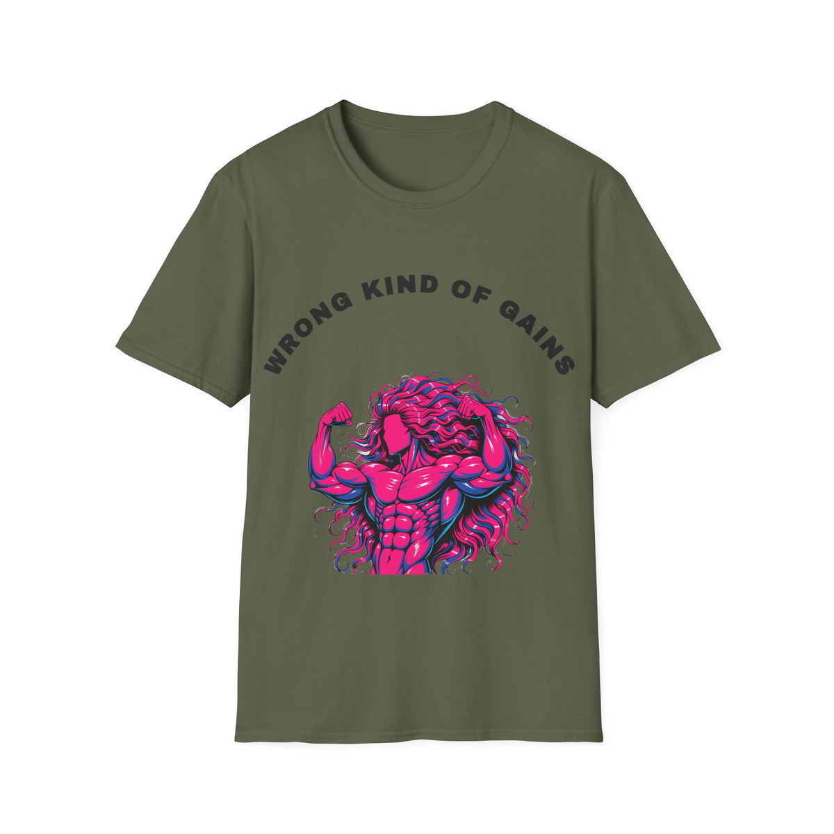 T-Shirt — "Wrong Kind of Gains" Muscle Monster Graphic Tee - Trending Now - September 2026