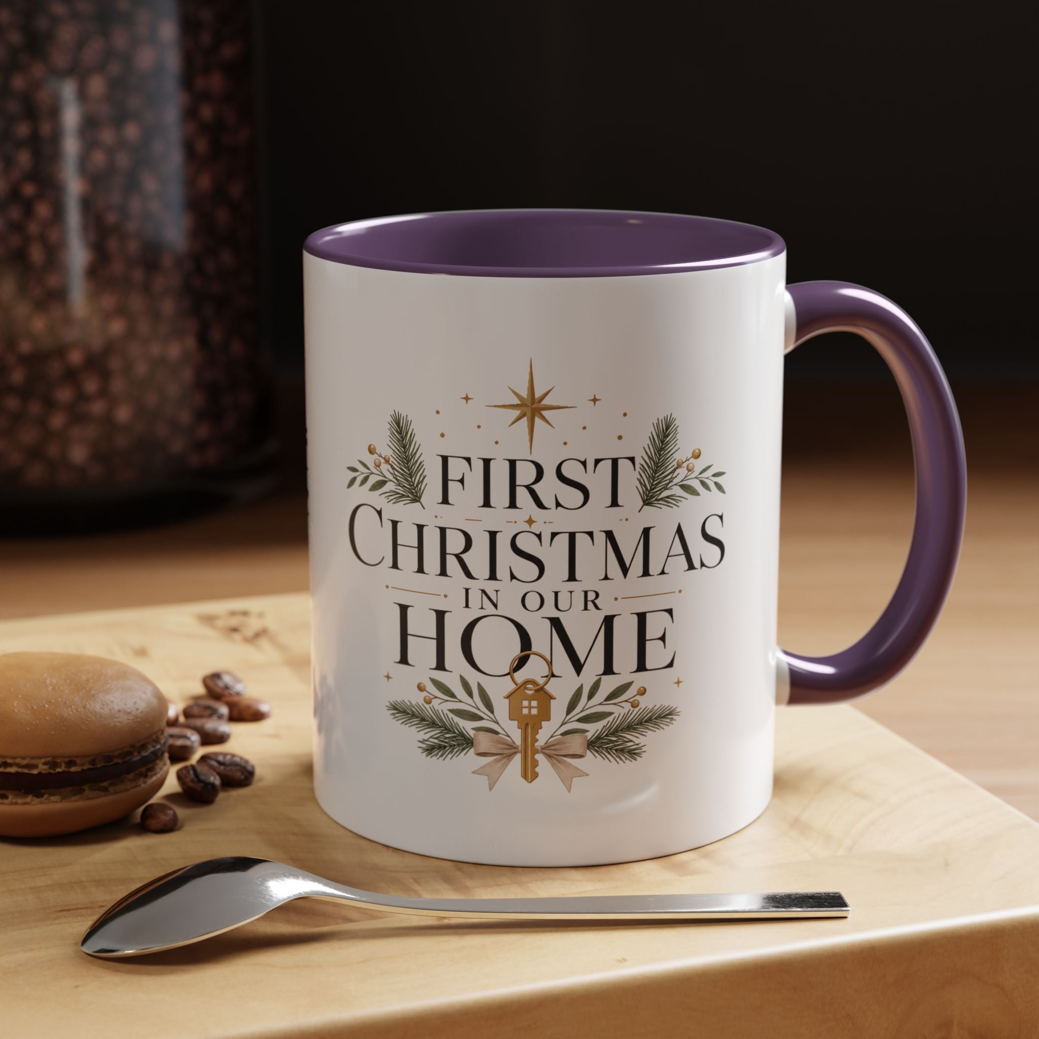 Christmas First Christmas in Our Home Accent Coffee Mug – Holiday Keepsake