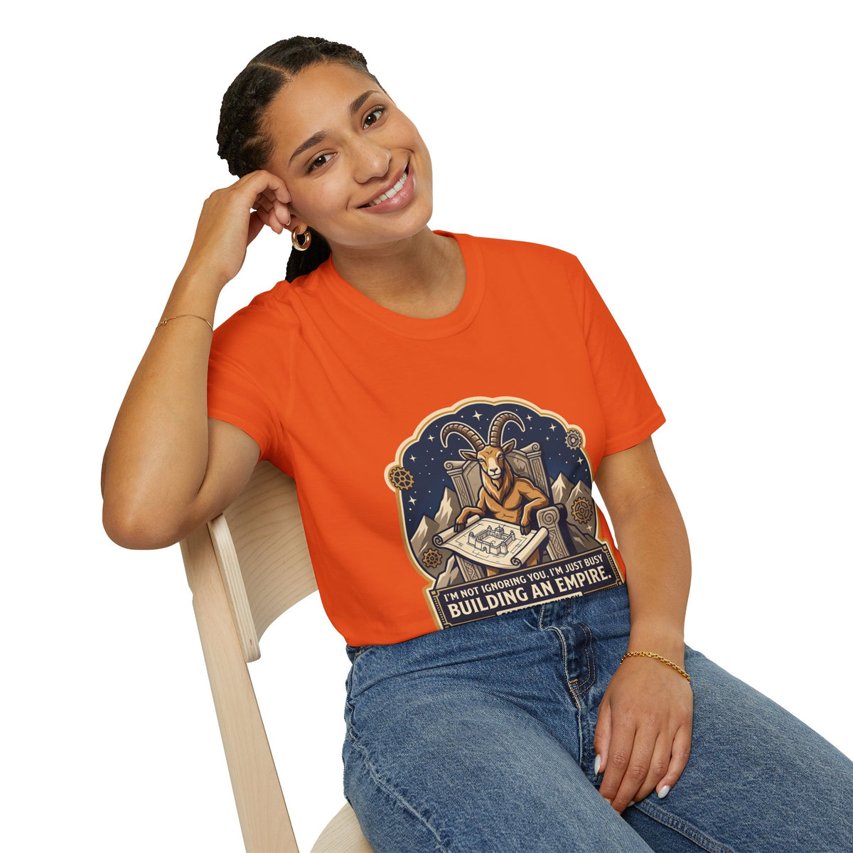 Capricorn Zodiac T-Shirt — "Building an Empire" Goat Horoscope Tee