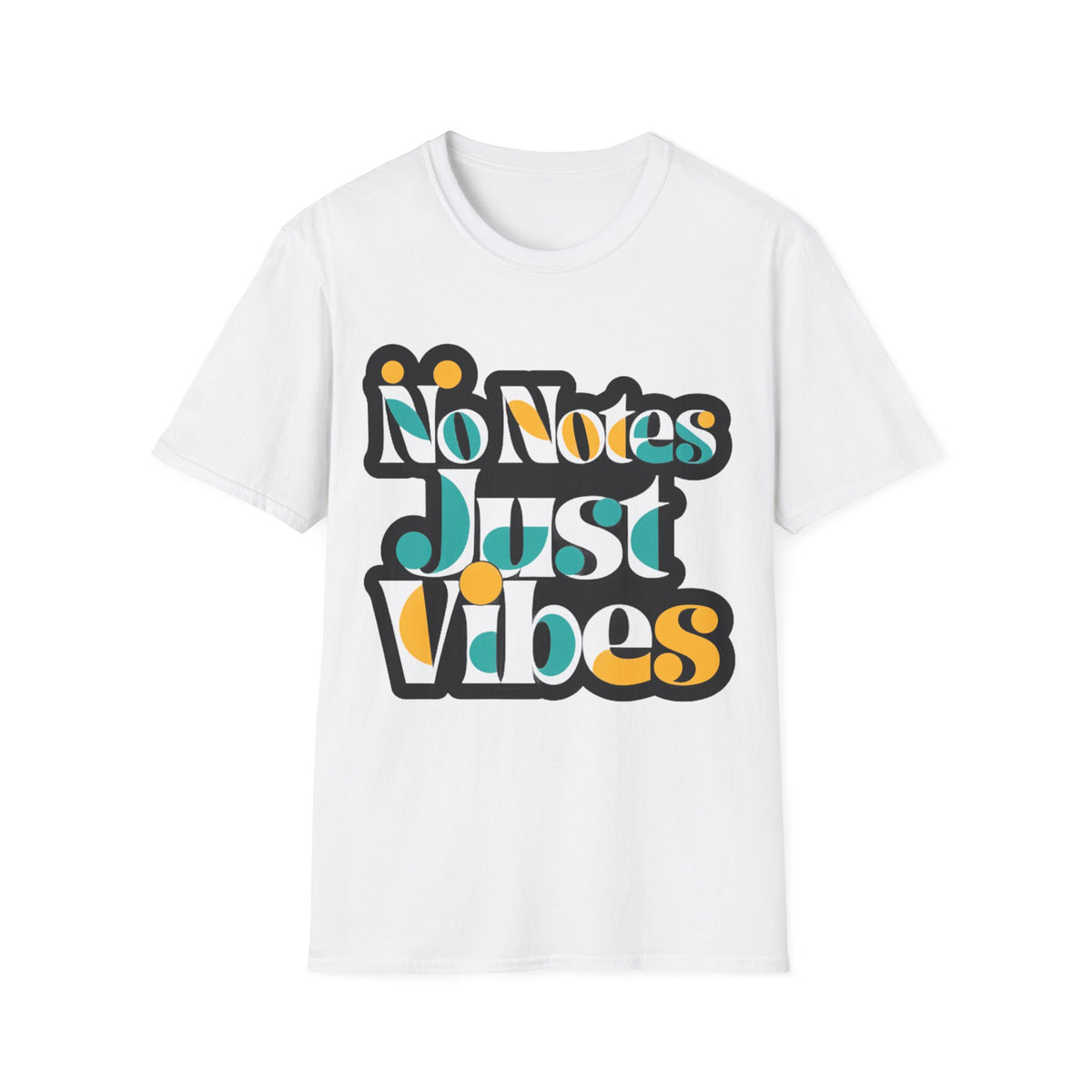 No Notes Just Vibes T-Shirt — Retro Groovy Graphic Tee for Relaxed, Music-Loving Casual Wear - Trending Now - August 2026