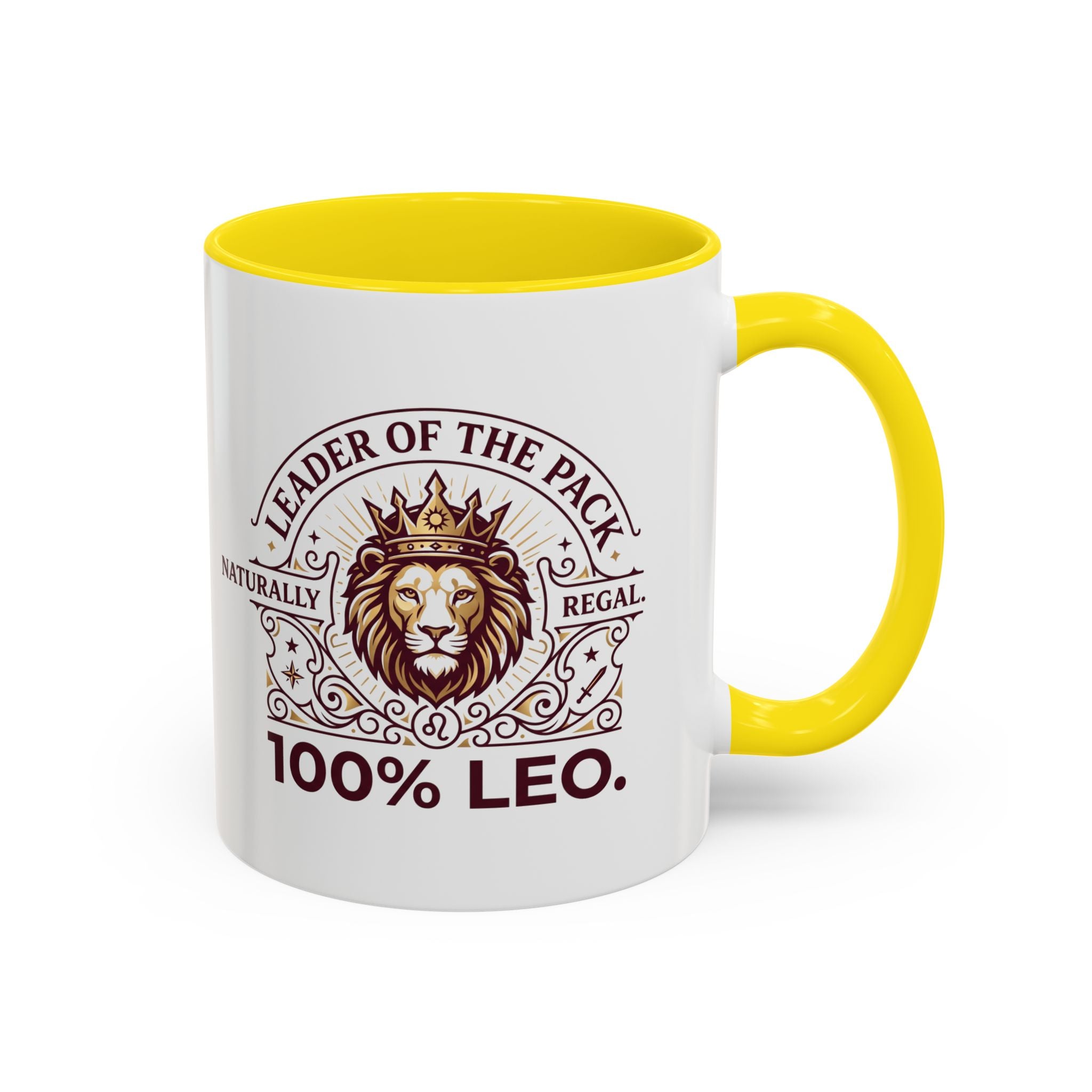 Leo Coffee Mug — 'Leader of the Pack' 100% Leo Zodiac Accent Mug