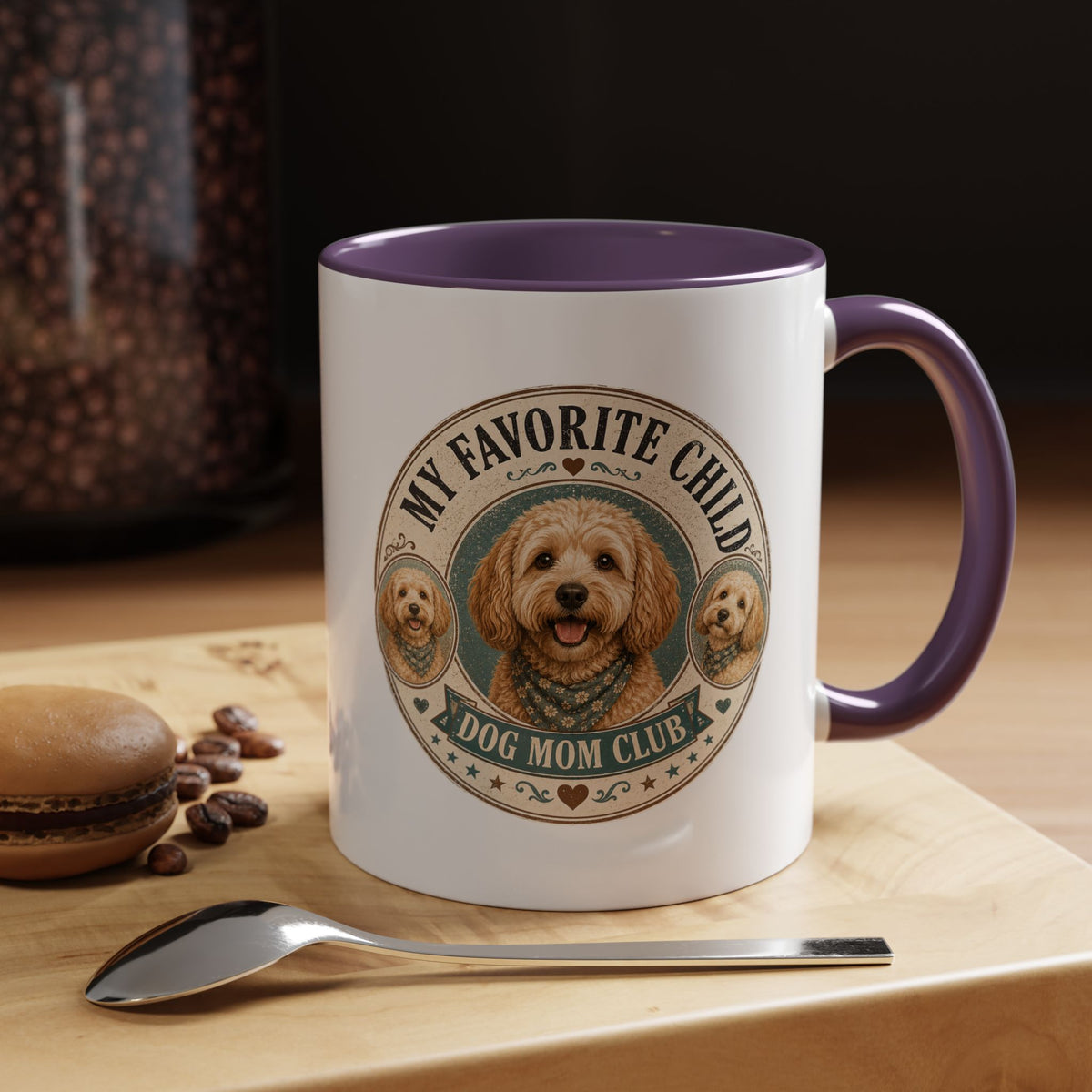 Milo Bailey Dog Dad Mom Dog Mom Coffee Mug — "My Favorite Child" Accent Mug