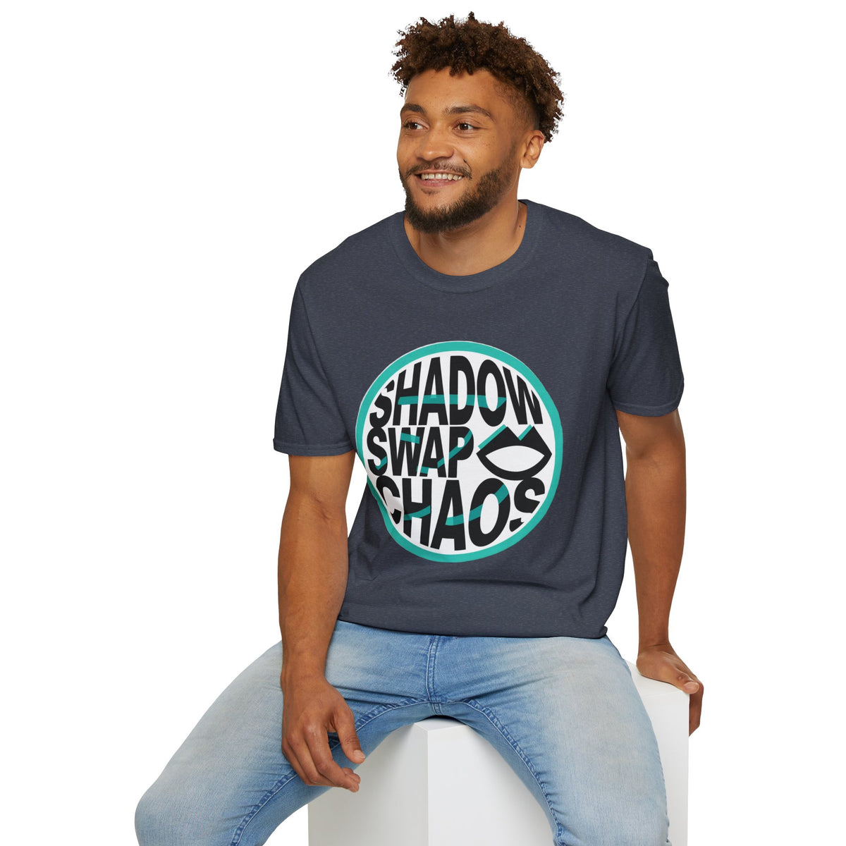 Shadow Swap Chaos T-Shirt — Retro Circular Surf/Skate Graphic Tee - Trending Now - August 2026