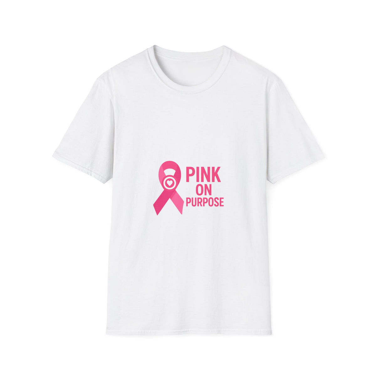 Pink On Purpose T-Shirt — Breast Cancer Awareness Ribbon Tee - Trending Now - October 2026