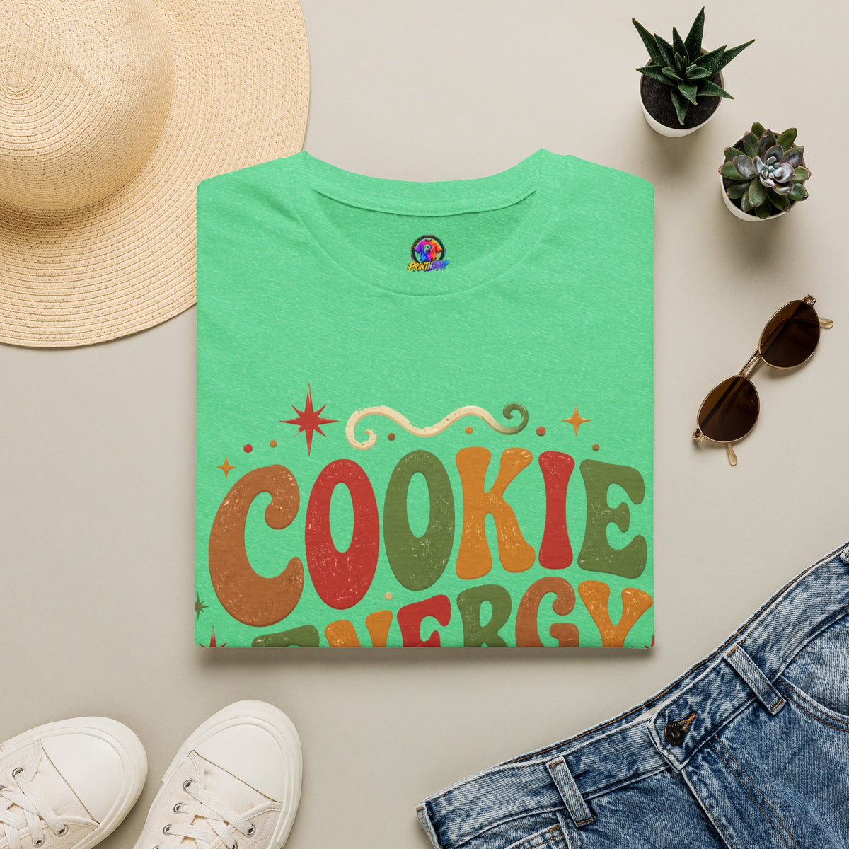 Cookie Energy Only T-Shirt — Festive Gingerbread Holiday Tee