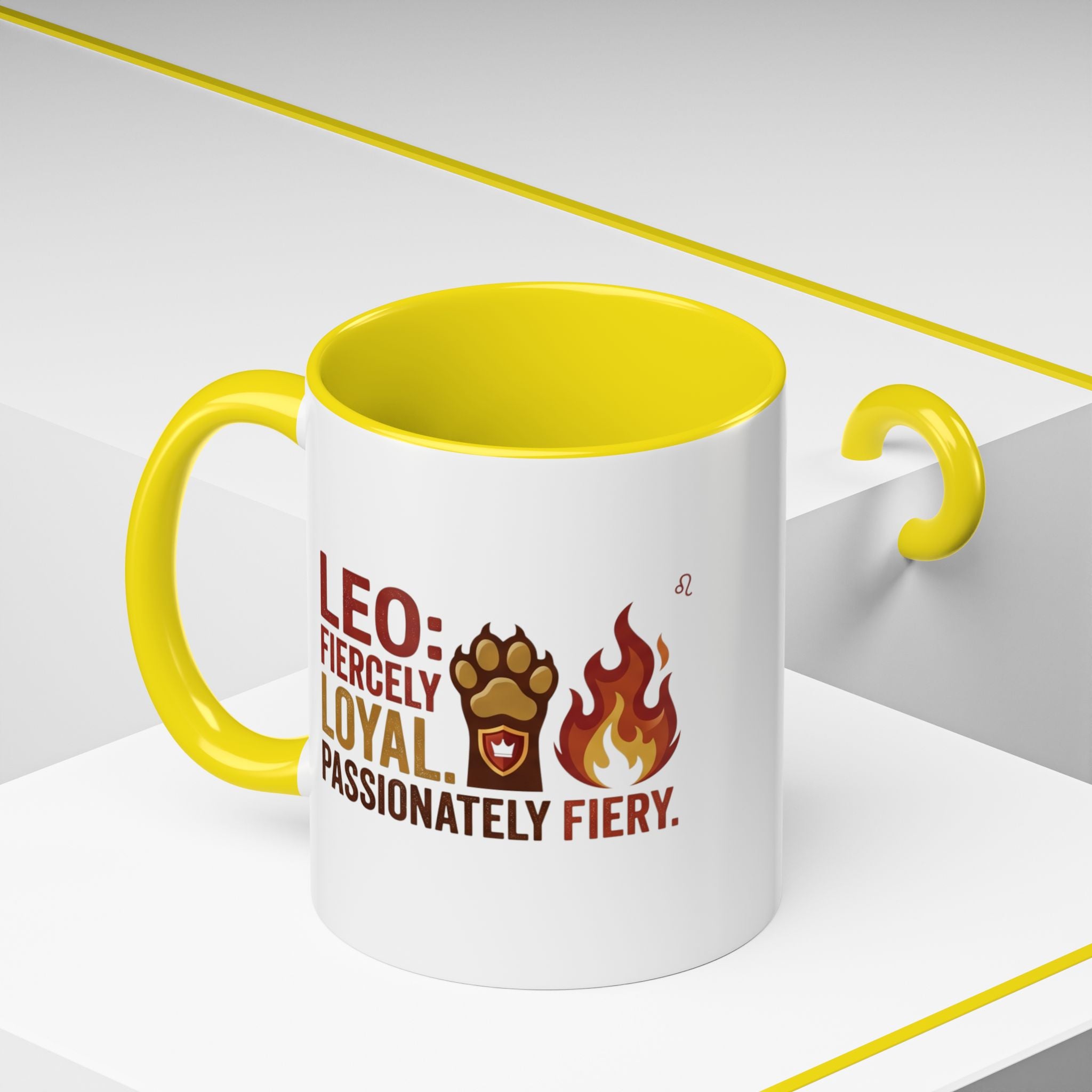 Leo Zodiac Coffee Mug – Fiercely Loyal, Passionately Fiery Accent Mug