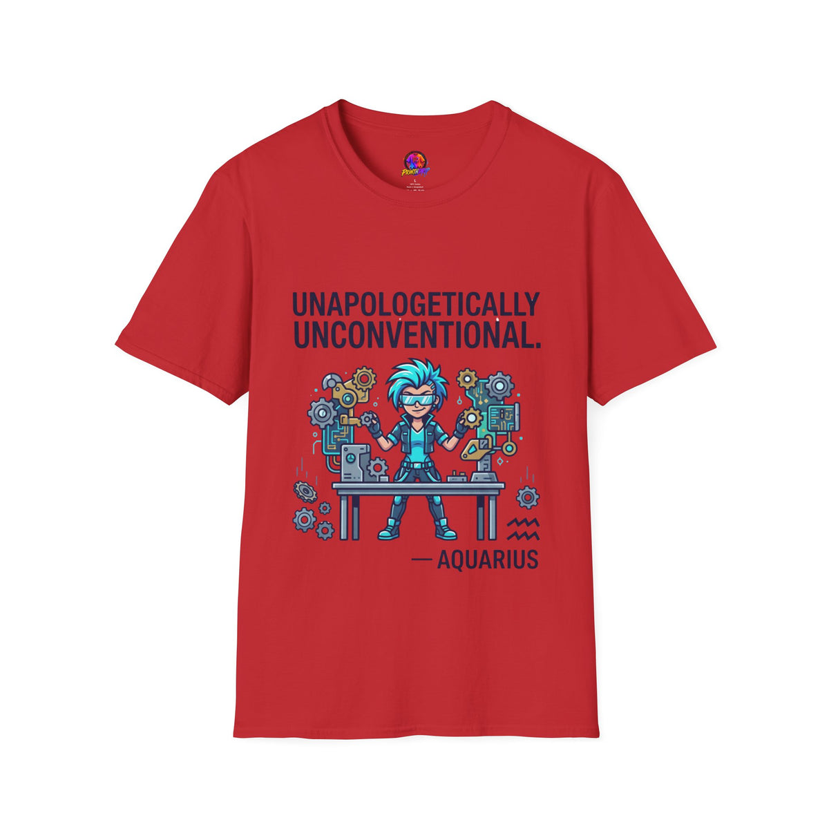 Aquarius Zodiac Unapologetically Unconventional Graphic T-Shirt