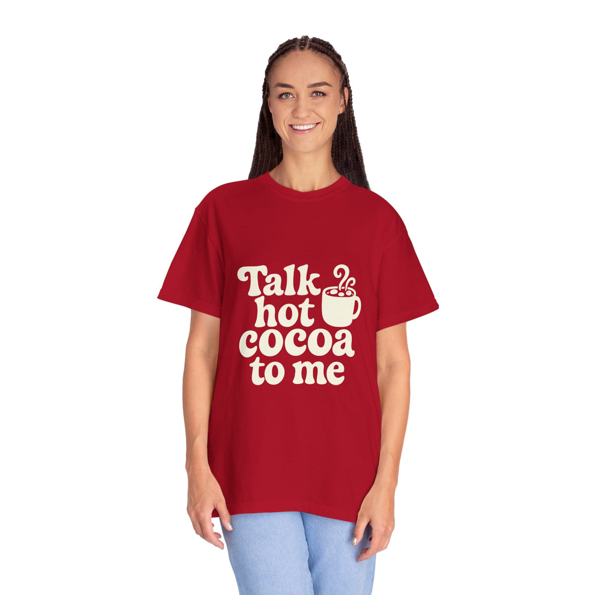 Talk Hot Cocoa To Me Tee - Funny Winter Mug Graphic T-Shirt - Trending Now - October 2026
