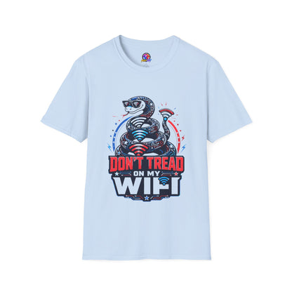 Don’t Tread on My WiFi T-Shirt — Patriotic Gadsden Snake WiFi Tee