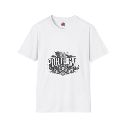 Portugal Vintage Compass T-Shirt — Nautical Travel Souvenir