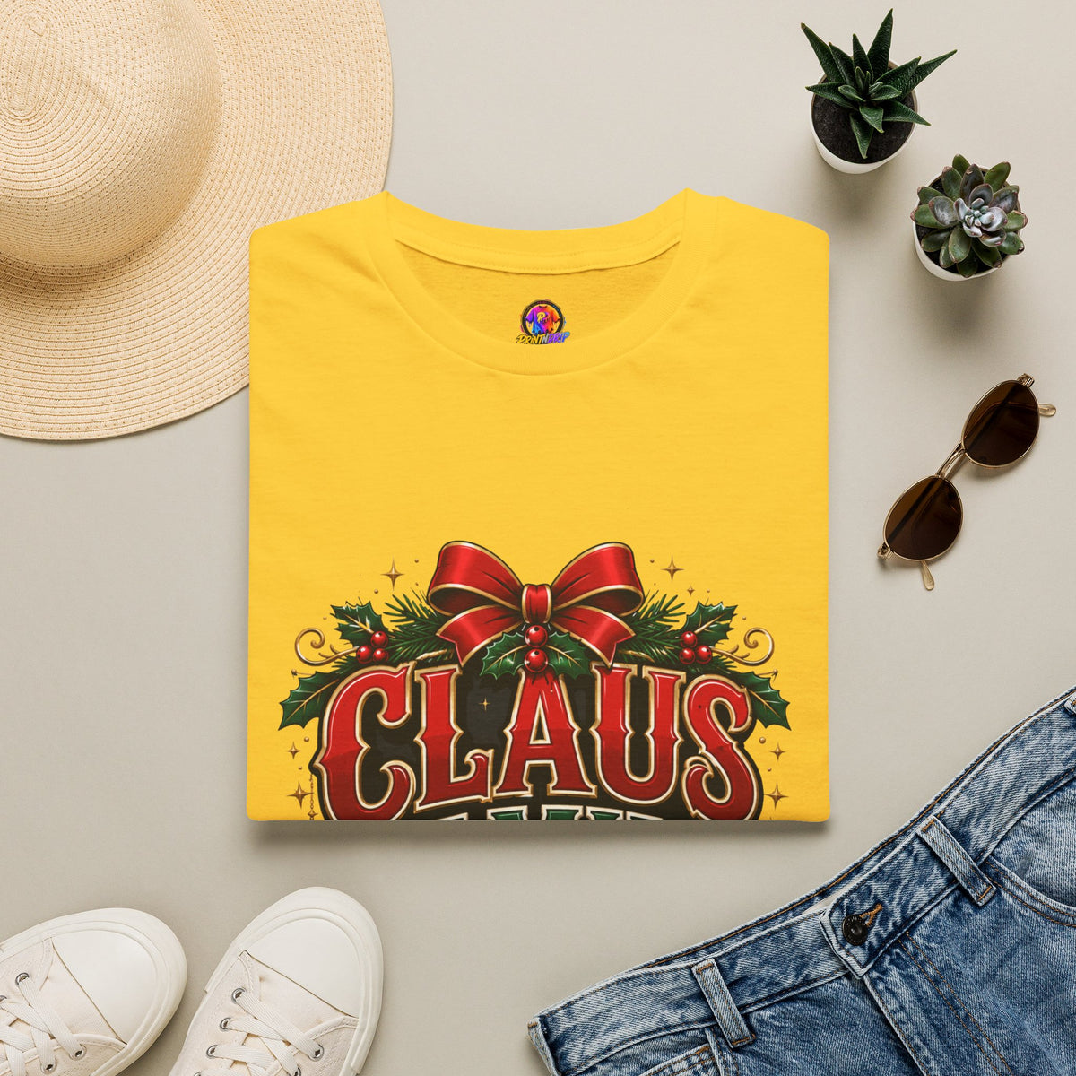 Claus Family Crew T-Shirt — Festive Christmas Holiday Tee
