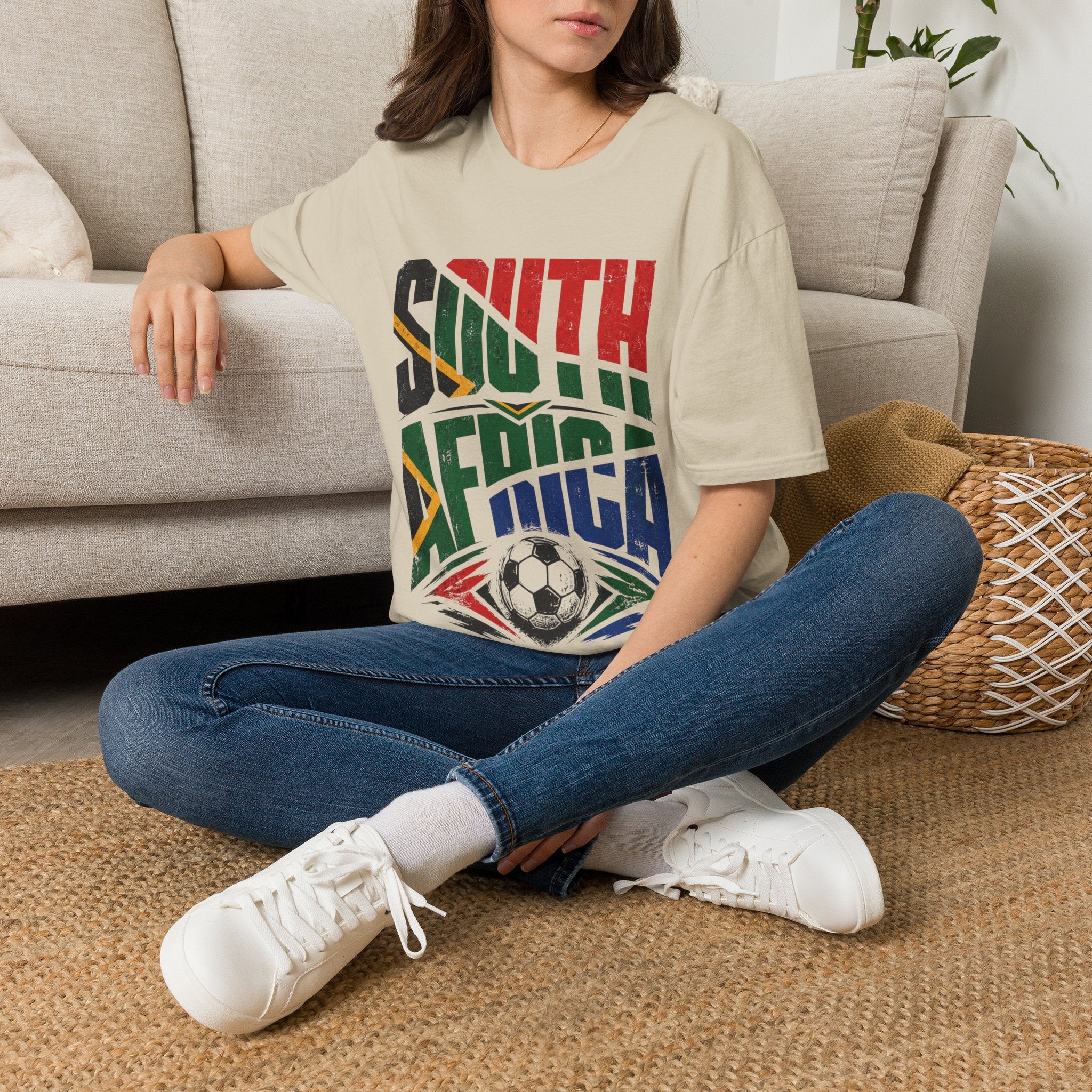 South Africa Soccer T-Shirt — Vintage Flag Football Fan Tee