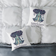 Pisces Zodiac Guided By Dreams Square Poly Canvas Pillow