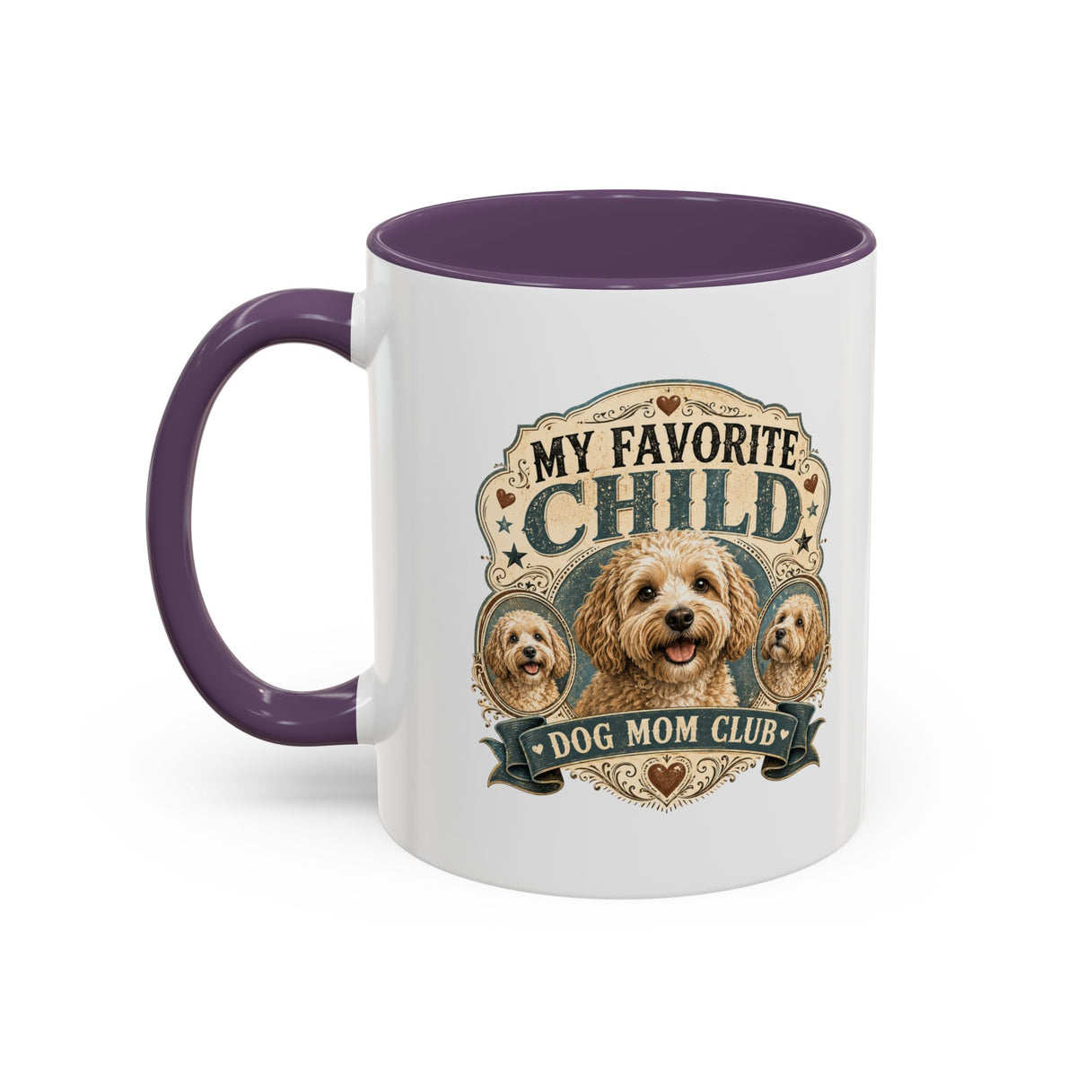 Milo Bailey Dog Dad Mom Dog Mom Coffee Mug - "My Favorite Child" Poodle Doodle Gift