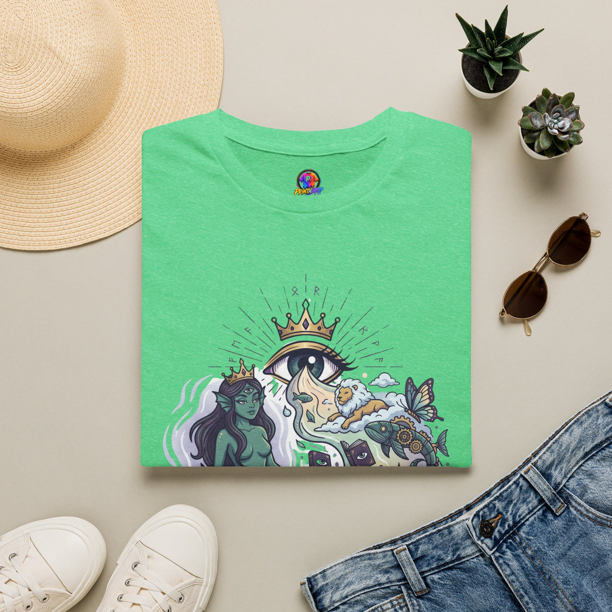 Mystical Mermaid Eye T-Shirt — 'Sensitive soul with a wild imagination' Graphic Tee