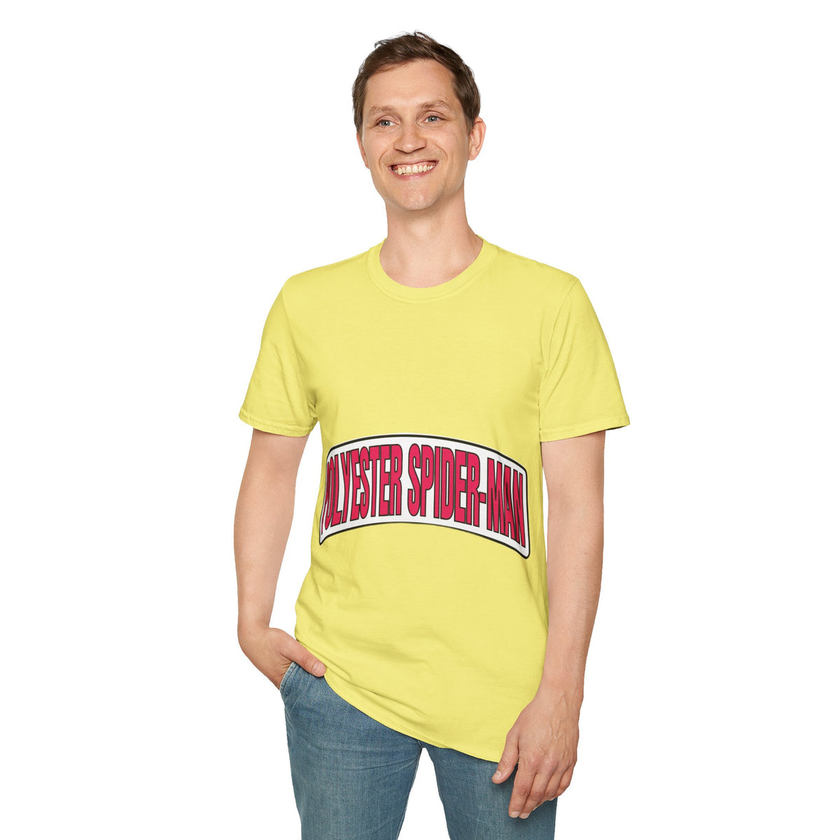Polyester Spider-Man Retro Arch Tee - Funny Superhero Comic Graphic T-Shirt - Trending Now - September 2026