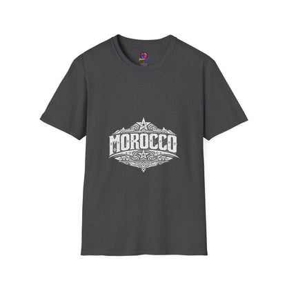 Morocco Vintage Graphic T-Shirt — Travel Tee with Ornamental Crest