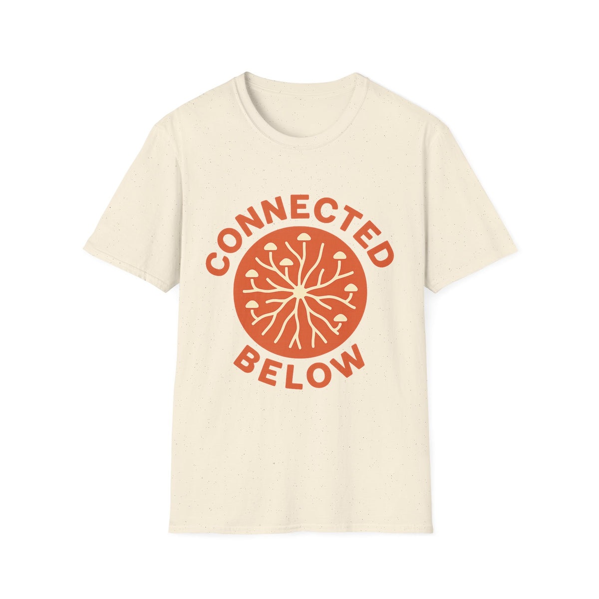 Connected Below Basketball Tee — Minimal Orange Logo T-Shirt - Trending Now - September 2026