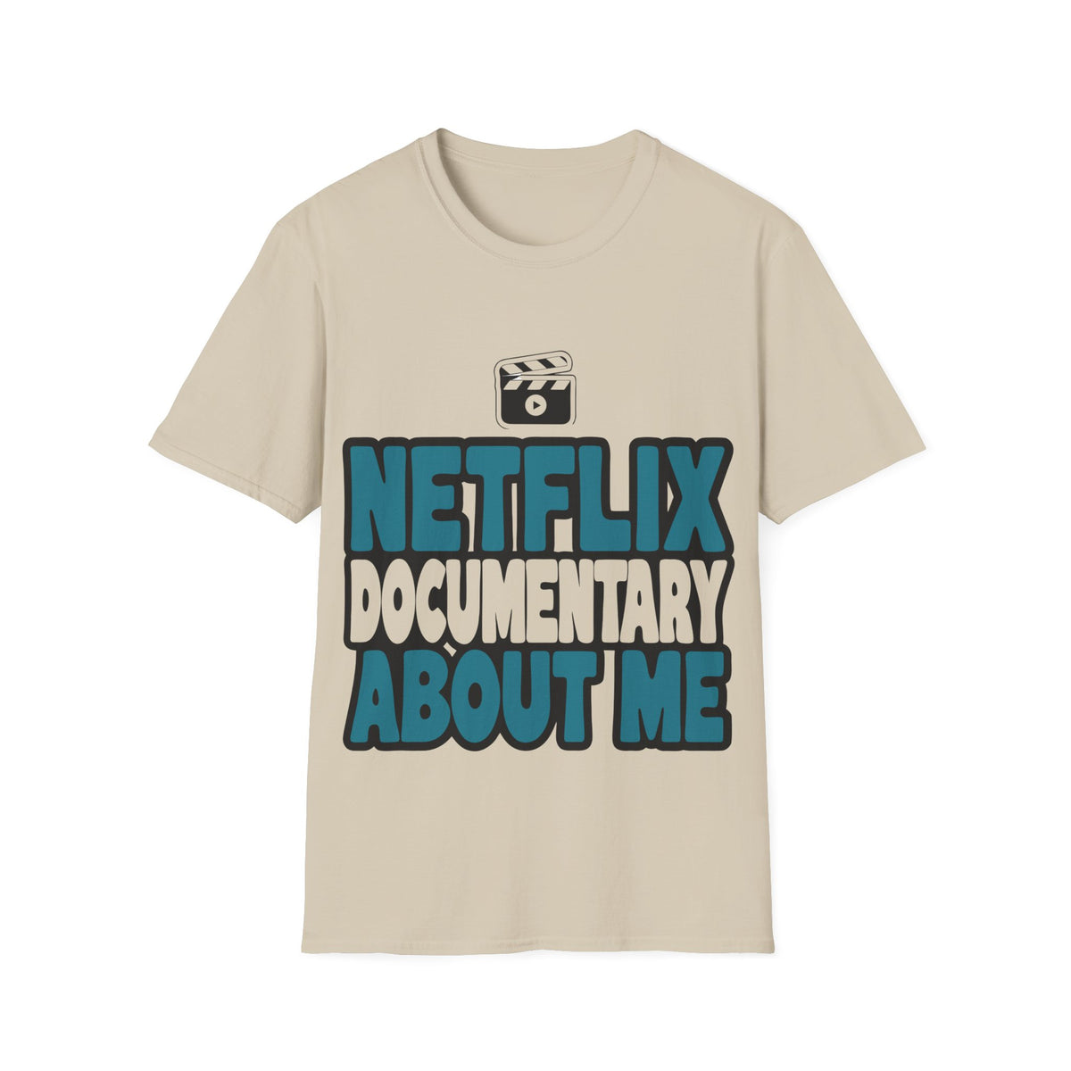 Netflix Documentary About Me Blue Block Bubble Font T-Shirt - Y2K Pop Culture Graphic Tee - Trending Now - September 2026