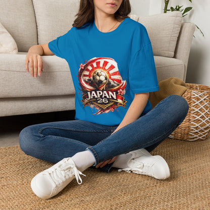 Japan Soccer T‑Shirt — Rising Sun Football Graphic