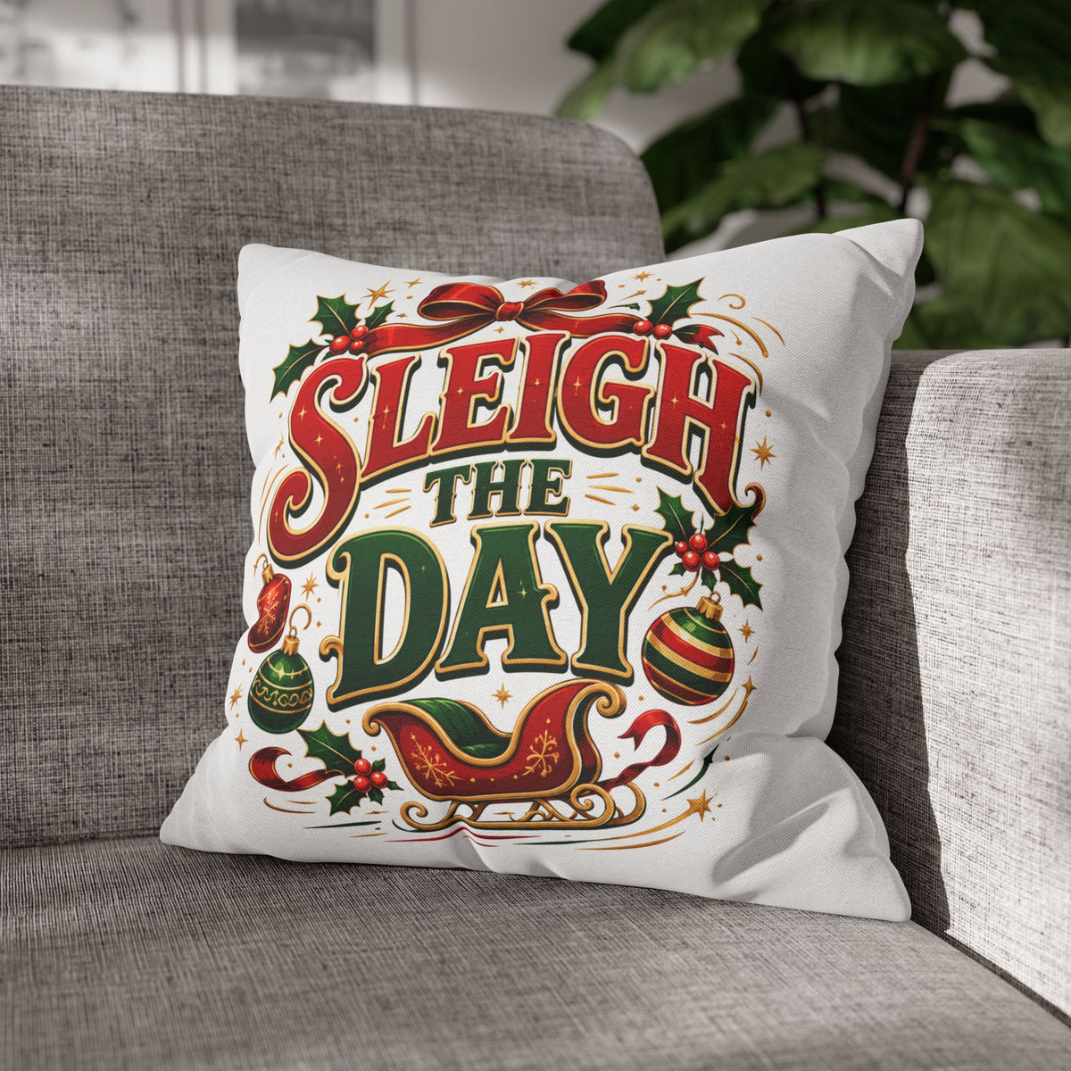 Christmas Sleigh the Day Christmas Pillowcase