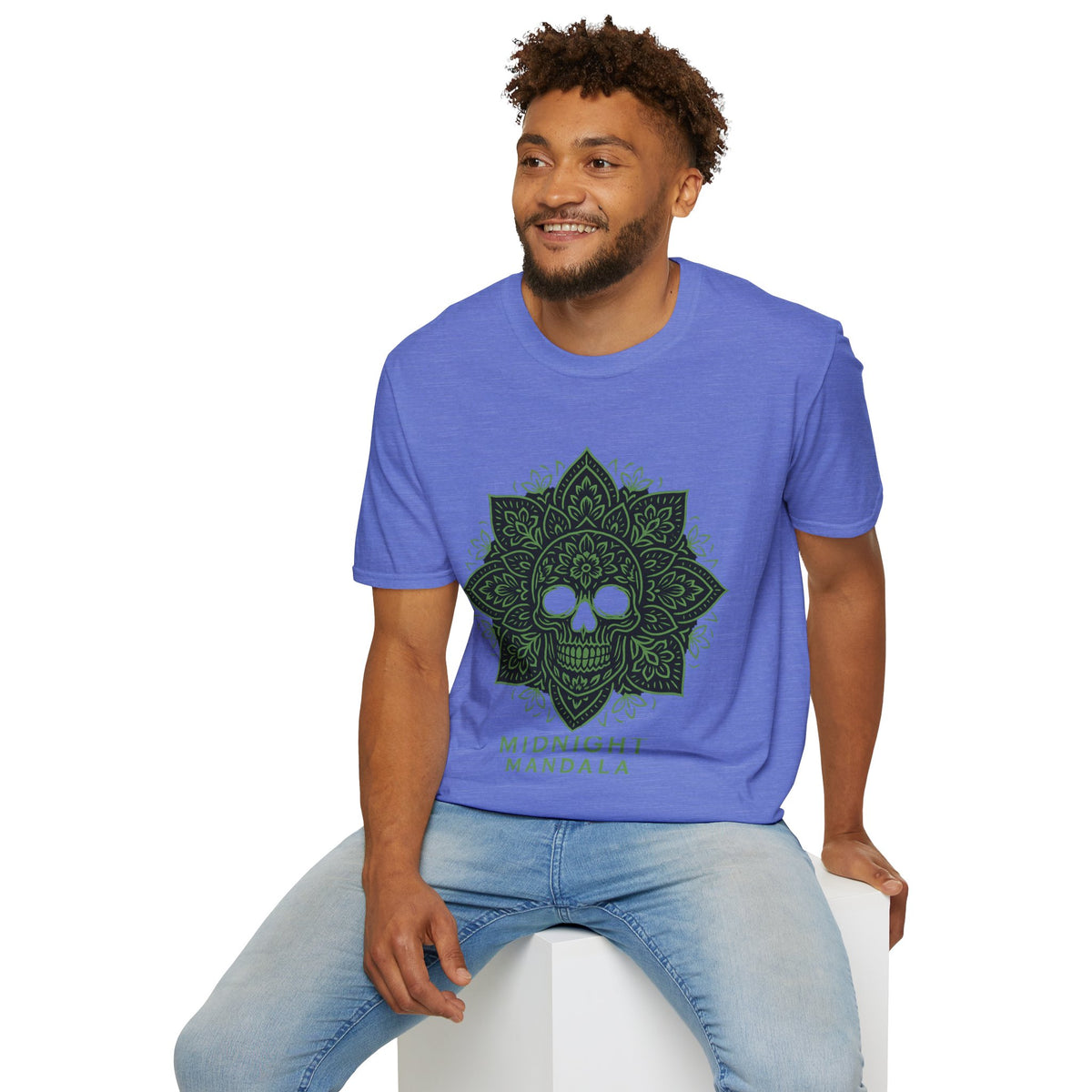 Mandala Skull T-Shirt — Midnight Mandala Floral Skull Tee - Trending Now - August 2026