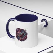 Scorpio Zodiac Accent Coffee Mug — Celestial Scorpion Astrology Design