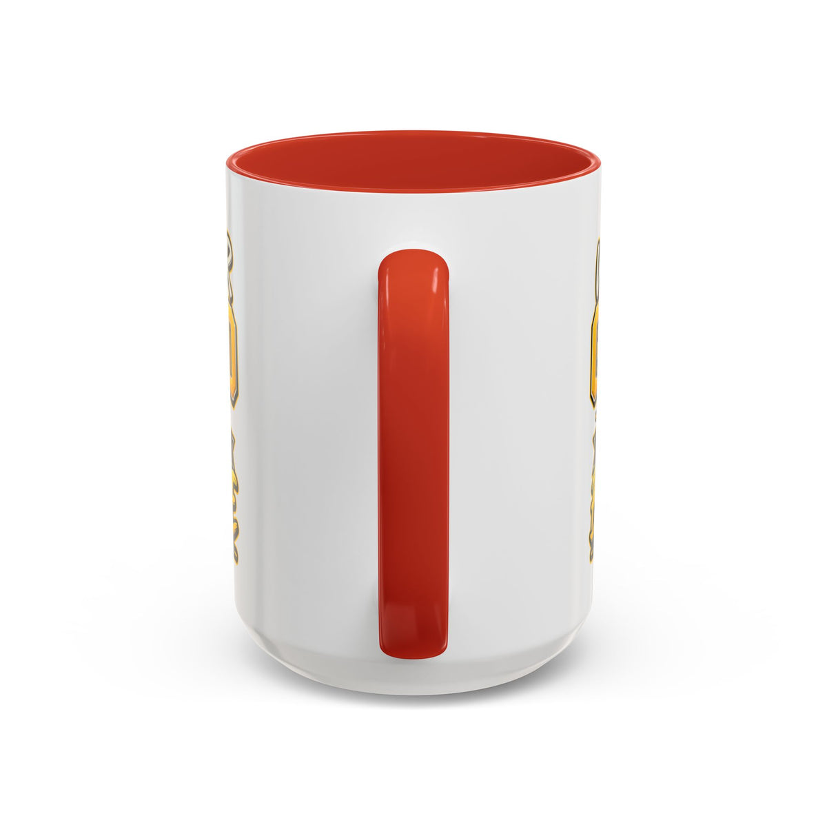 Childhood Cancer Awareness Accent Coffee Mug – "We Wear Gold for the Brave" (11/15 oz)