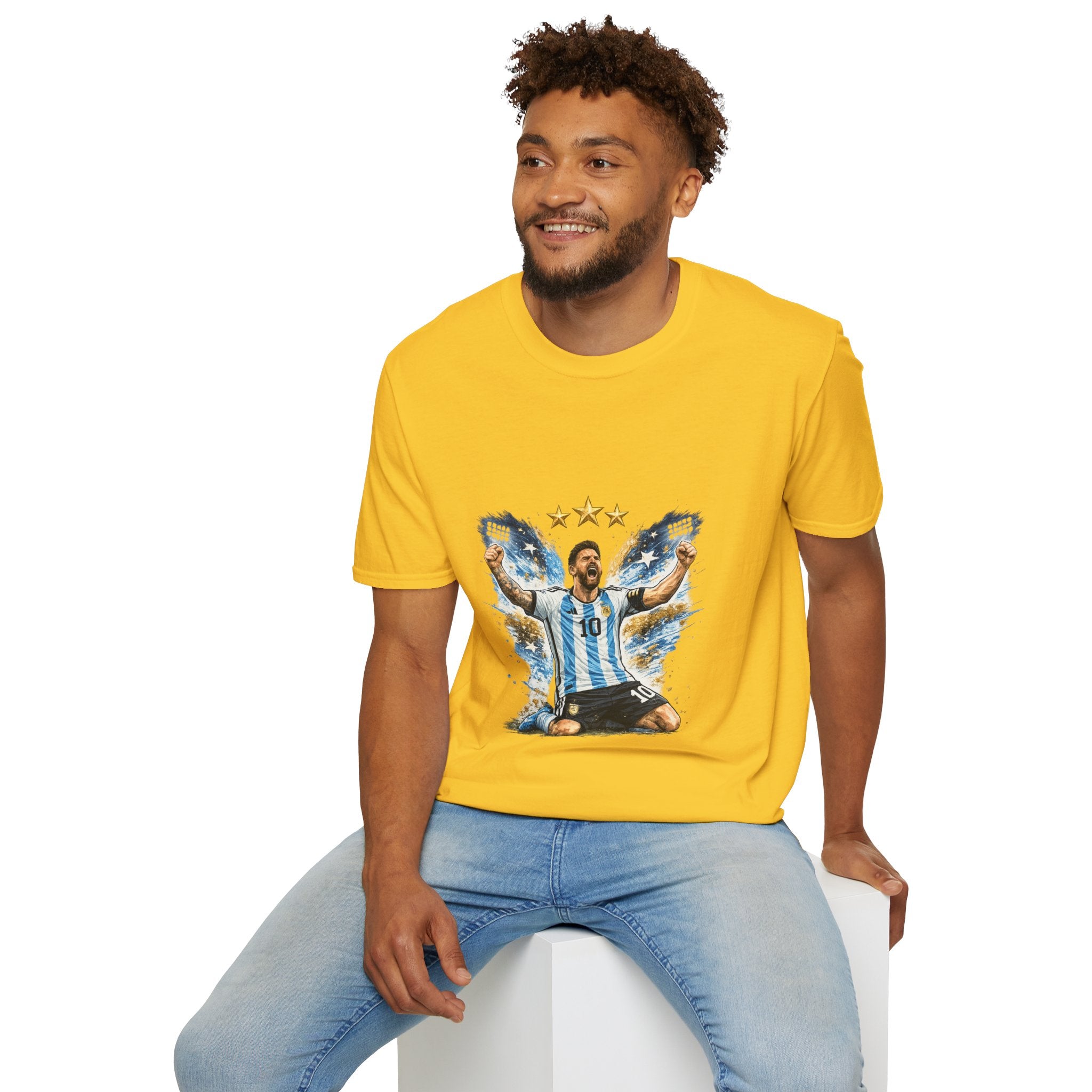 Argentina Soccer Legend Argentina T-Shirt — Celebratory Messi Design