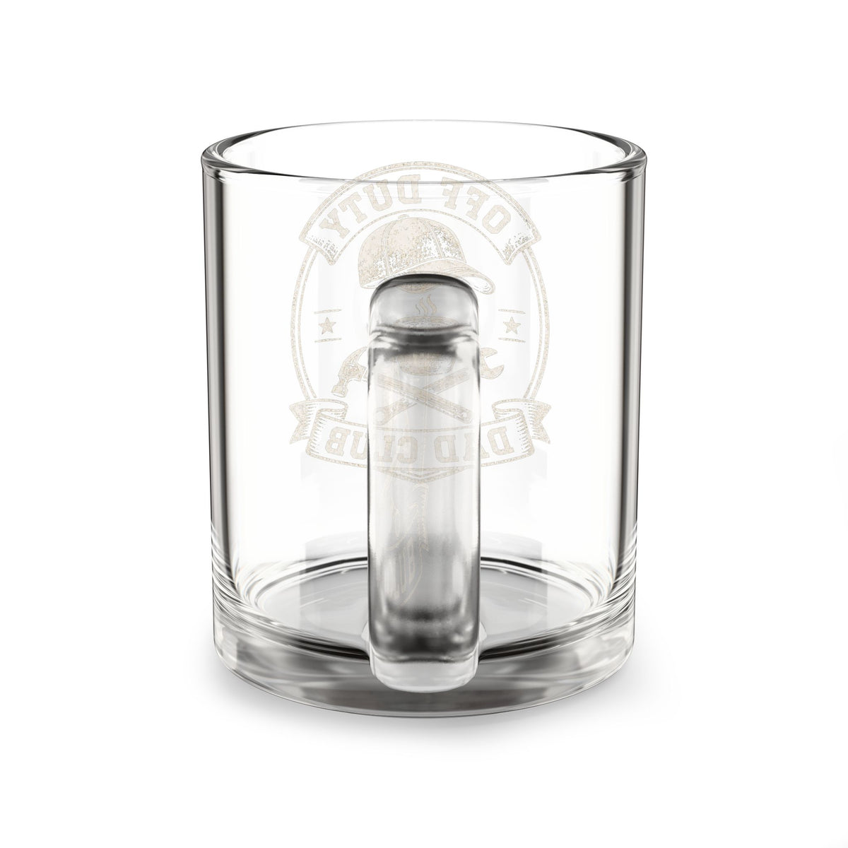 Clear 10oz Glass Mug — Classic Transparent Coffee & Tea Cup Milo Bailey Dog Dad Mom  Glass Mug 10 oz