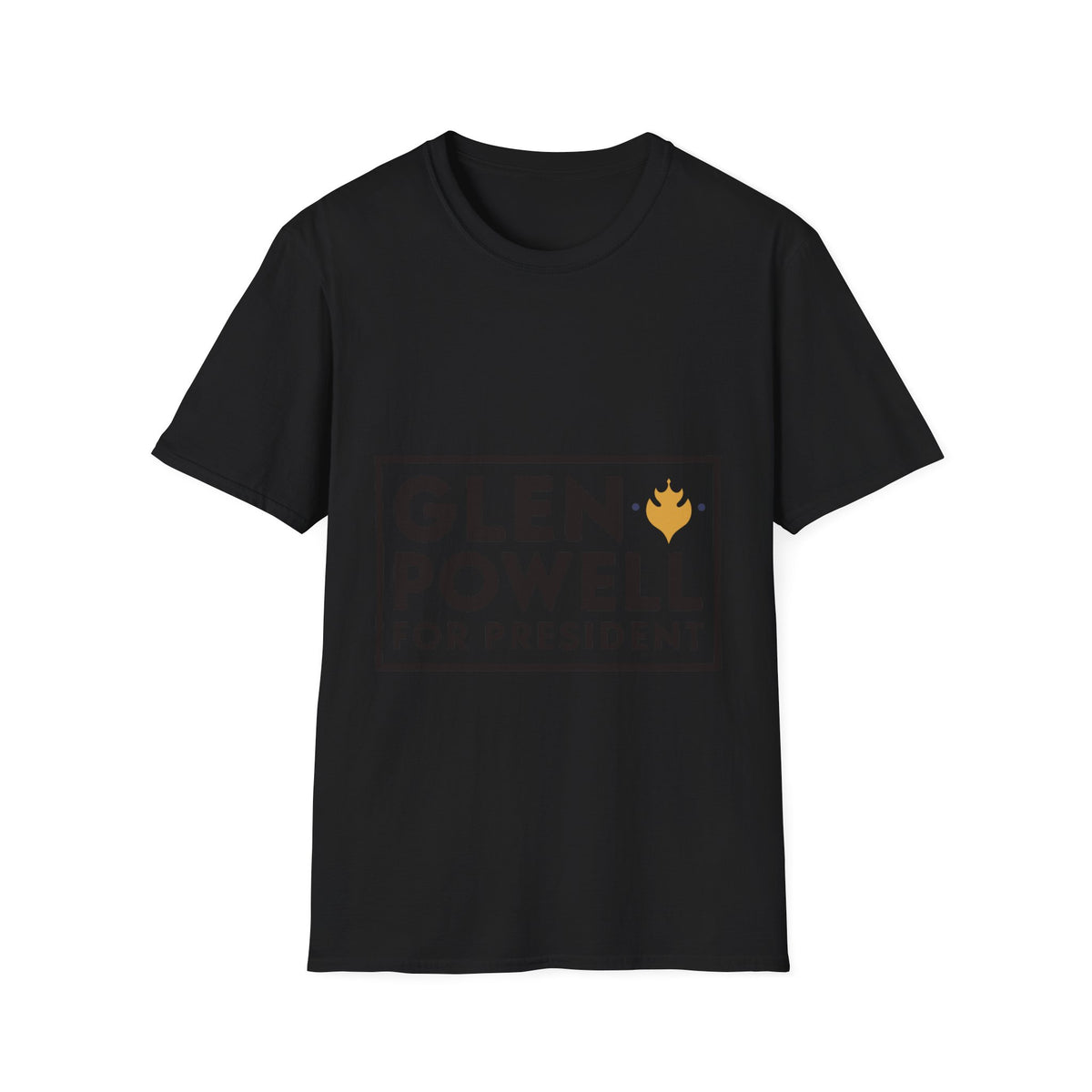 Glen Powell For President Minimalist Box Tee - Funny Celebrity Election Graphic T-Shirt - Trending Now - September 2026