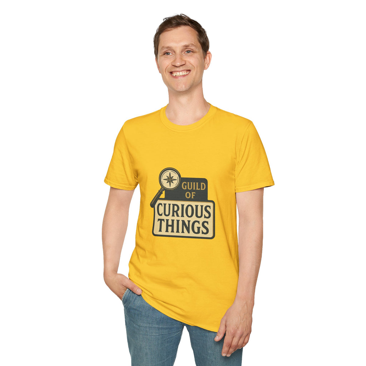 Curious Things T‑Shirt — Guild of Curious Vintage Badge Tee - Trending Now - August 2026