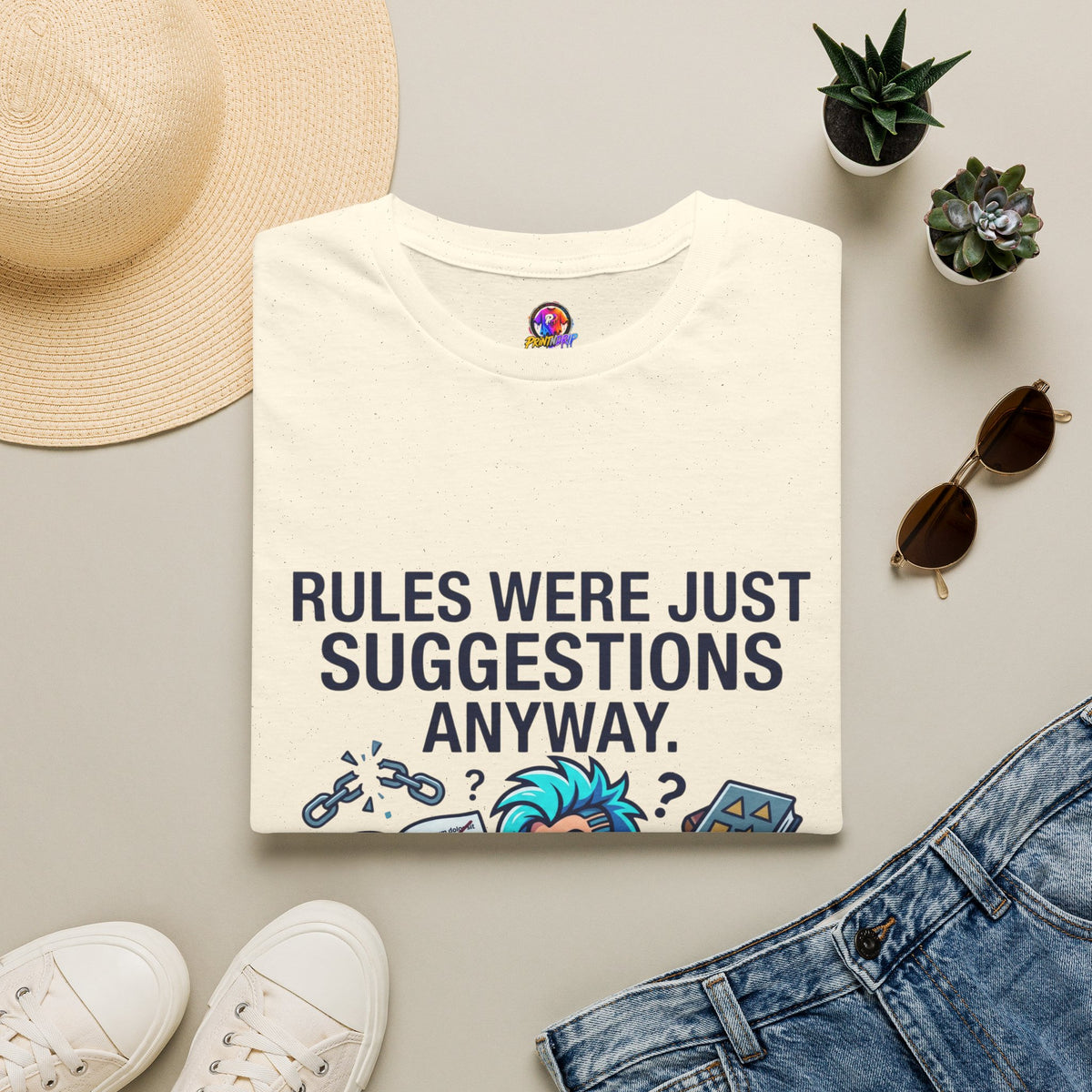Aquarius Zodiac T‑Shirt — "Rules Were Just Suggestions Anyway" Graphic Tee