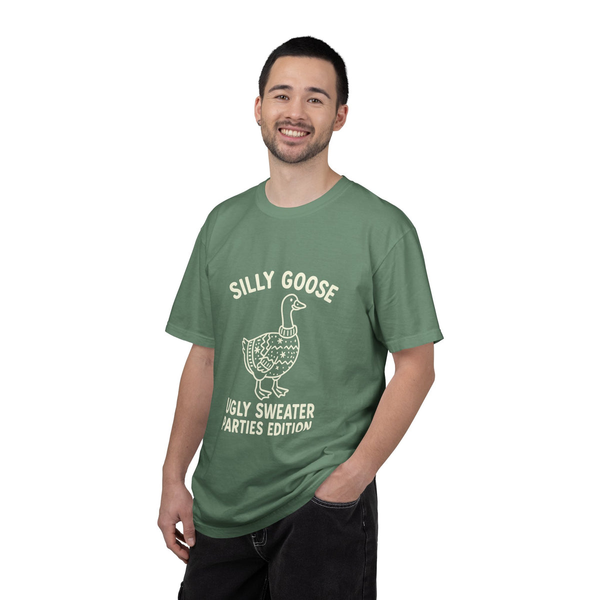 Silly Goose Ugly Sweater Parties Edition T-Shirt - Trending Now - October 2026