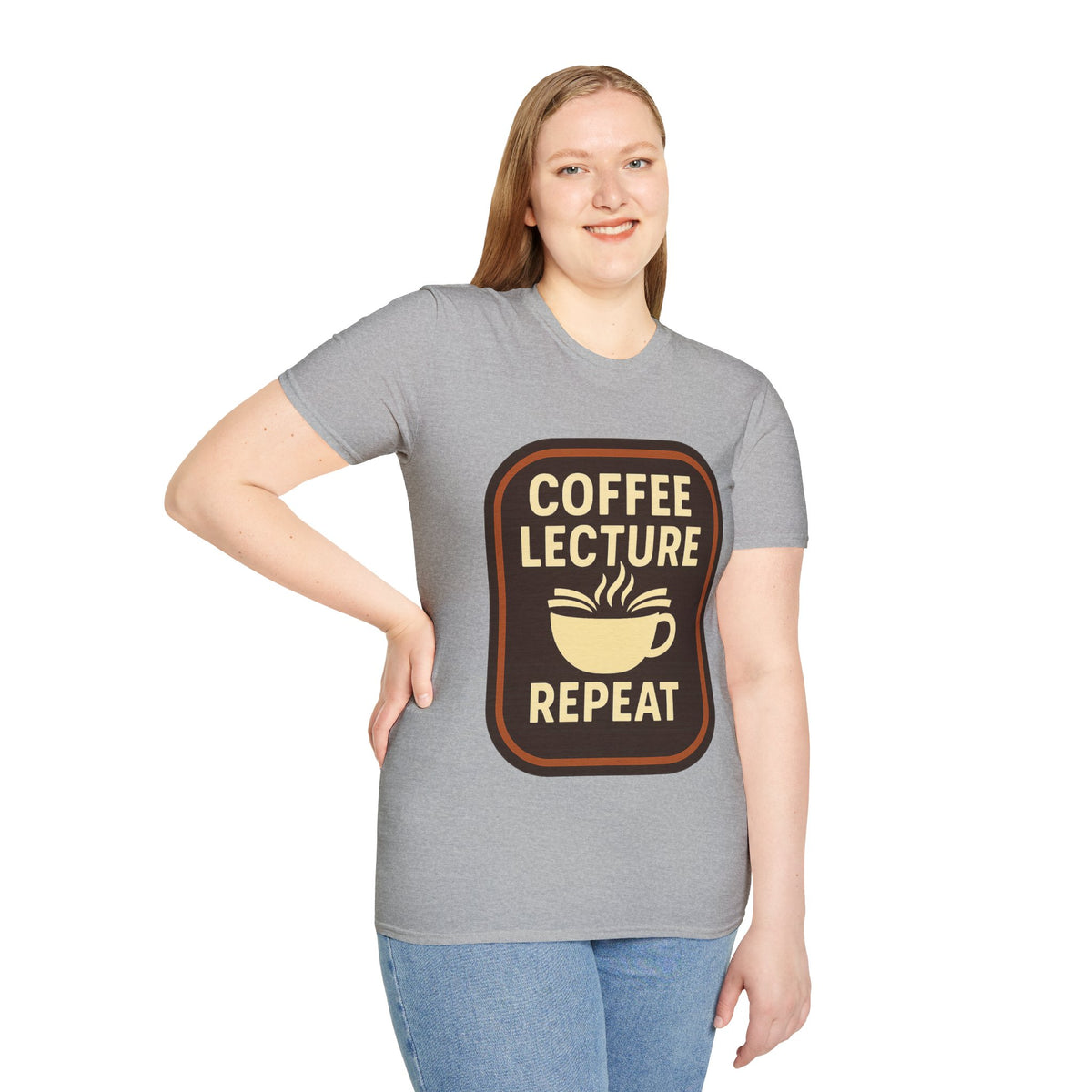 Coffee Lecture Repeat T‑Shirt — Funny Professor Coffee Tee for Teachers & Students - Trending Now - August 2026