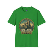 Silent Moves, Loud Results Goat Graphic Tee — Motivational Mountain Goat Shirt