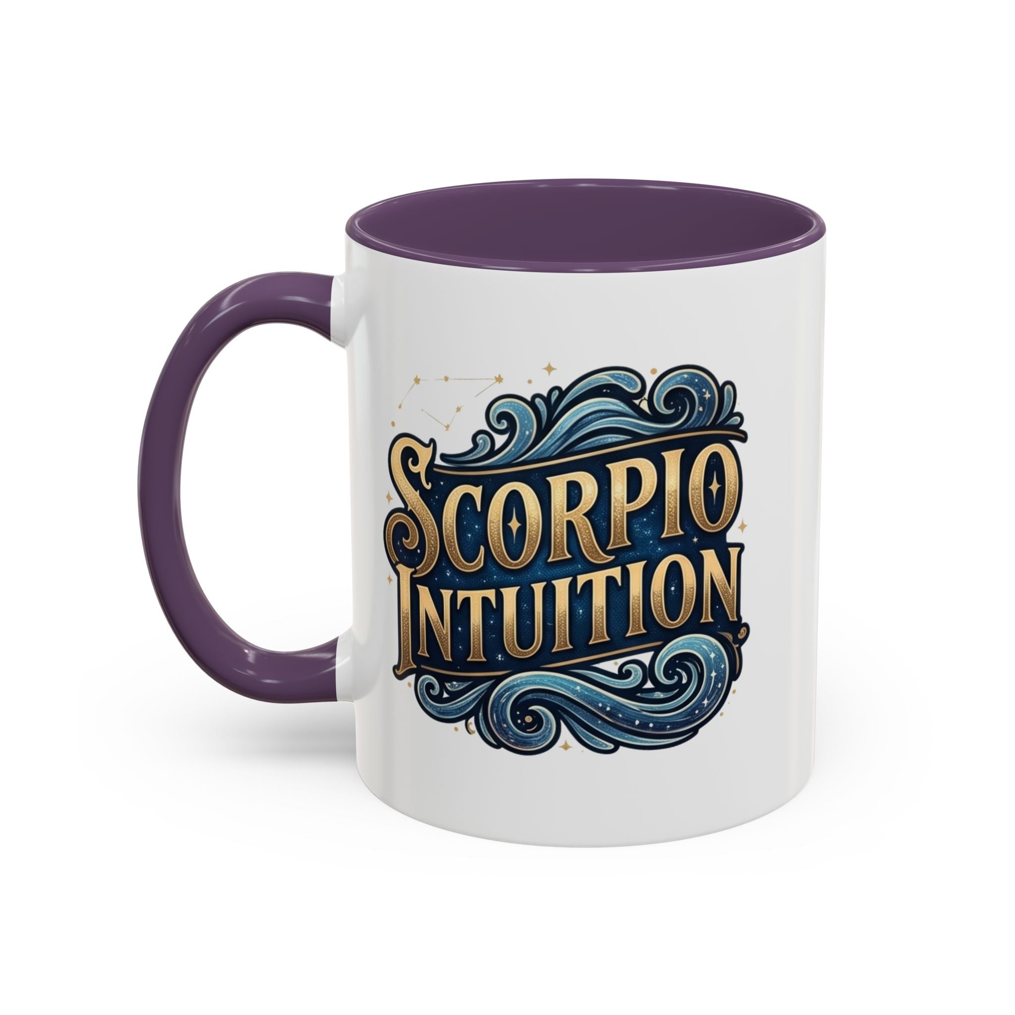 Scorpio Intuition Accent Coffee Mug — Zodiac Astrology Gift