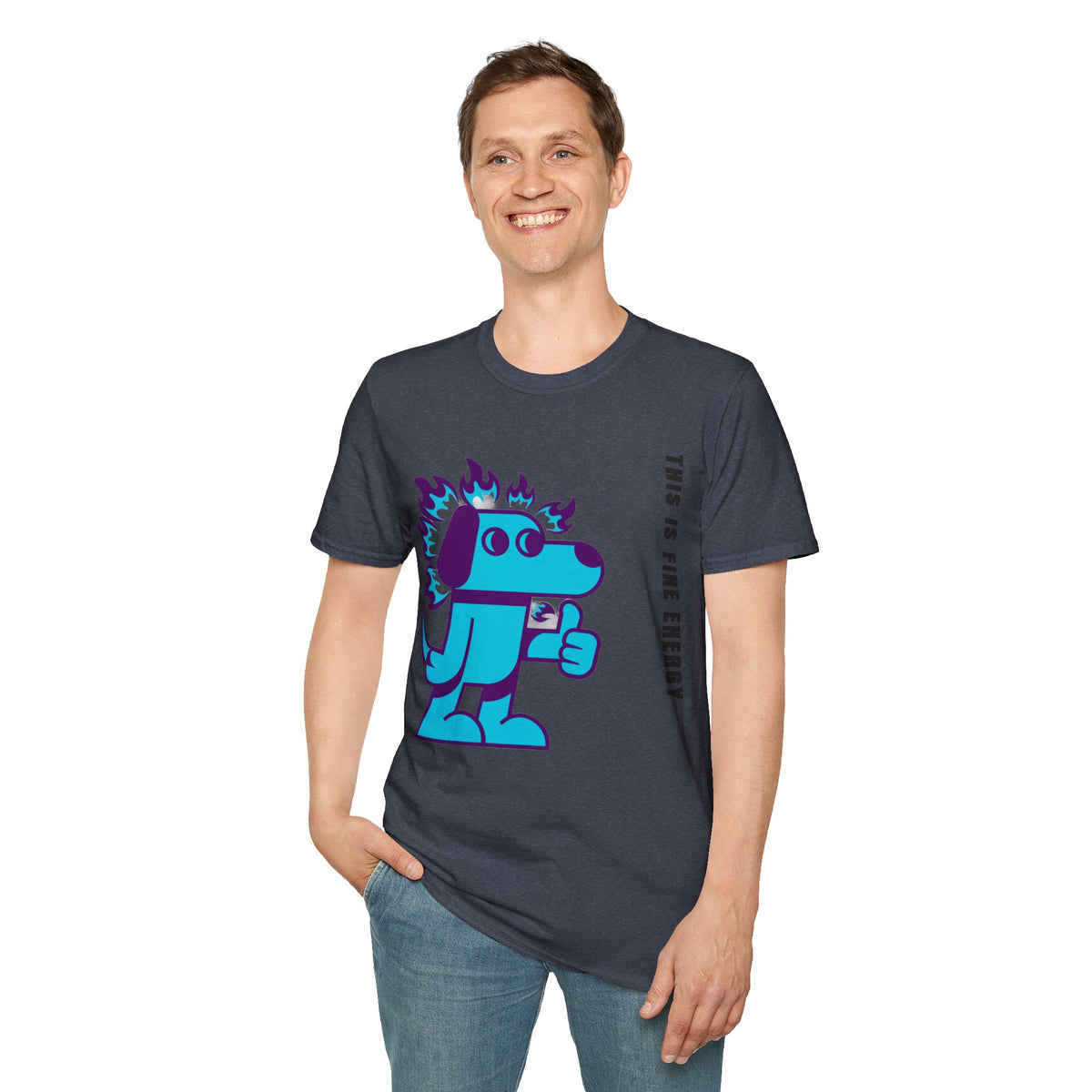 Flaming Blue Dachshund T-Shirt — Cute Cartoon Dog Graphic Tee - Trending Now - September 2026