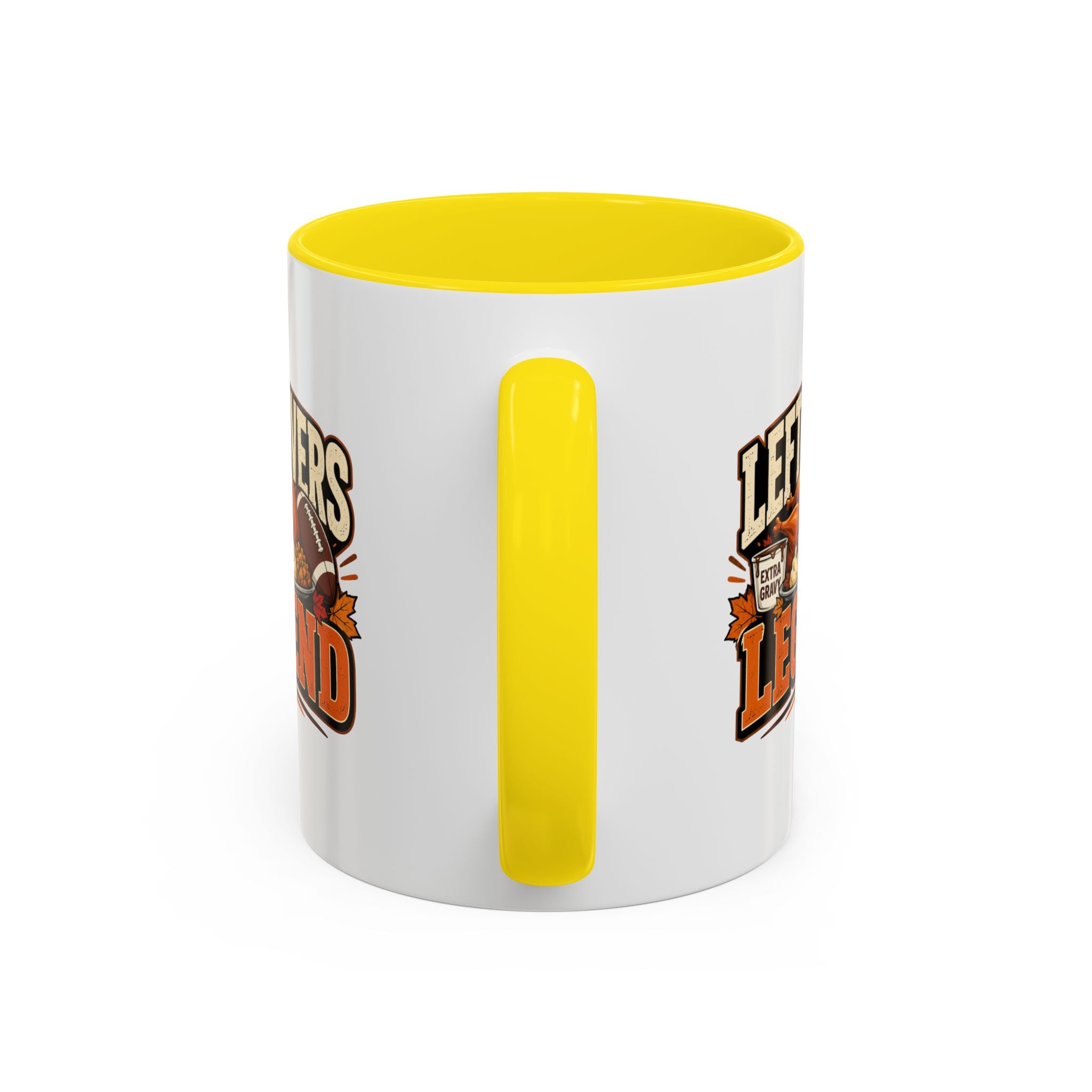 Thanksgiving  Mug Leftovers Legend Coffee Mug – Funny Thanksgiving Turkey & Football  Accent Mug