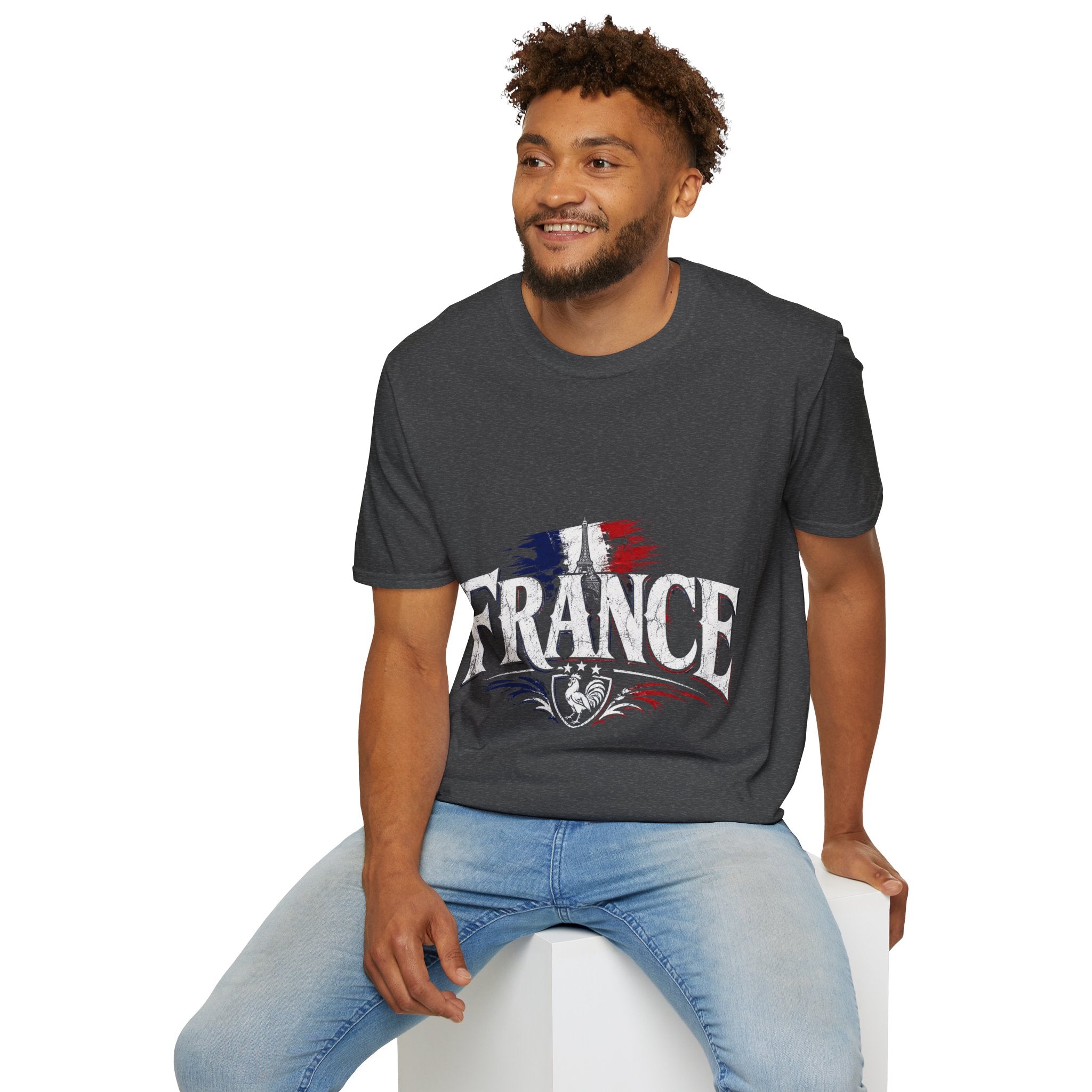 France Flag T-Shirt — Vintage Eiffel Tower French Pride Tee