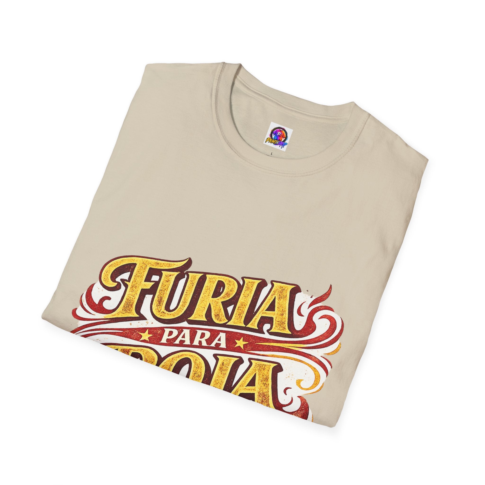 Spain Furia Para Roja T-Shirt — Vintage Flame Spanish Pride Soccer Tee