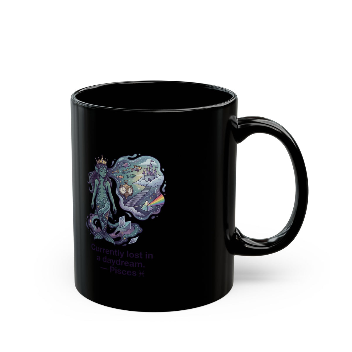 Pisces Zodiac Mug – 'Currently Lost in a Daydream' Astrological Coffee Cup