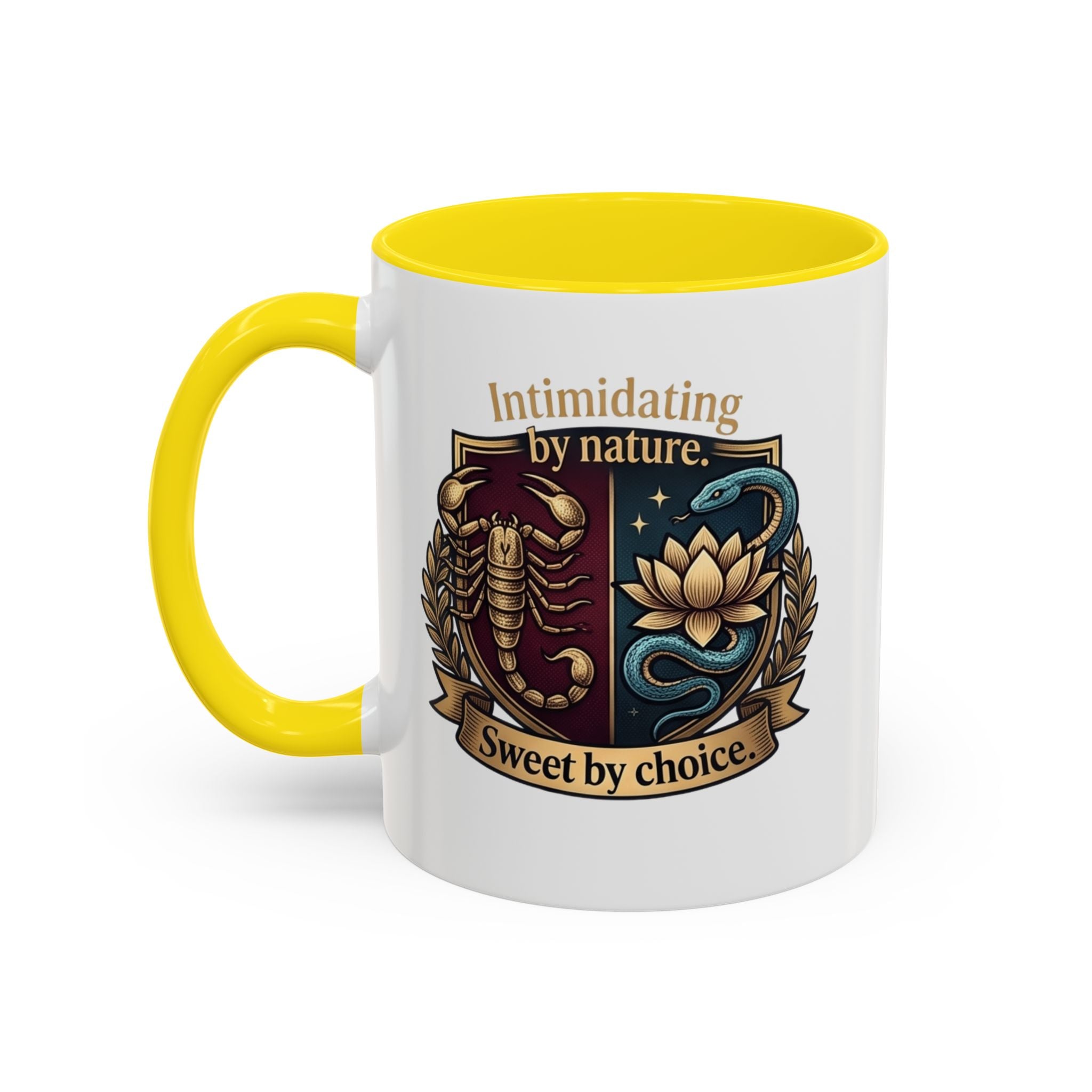 Intimidating by Nature, Sweet by Choice Accent Coffee Mug (11/15oz)