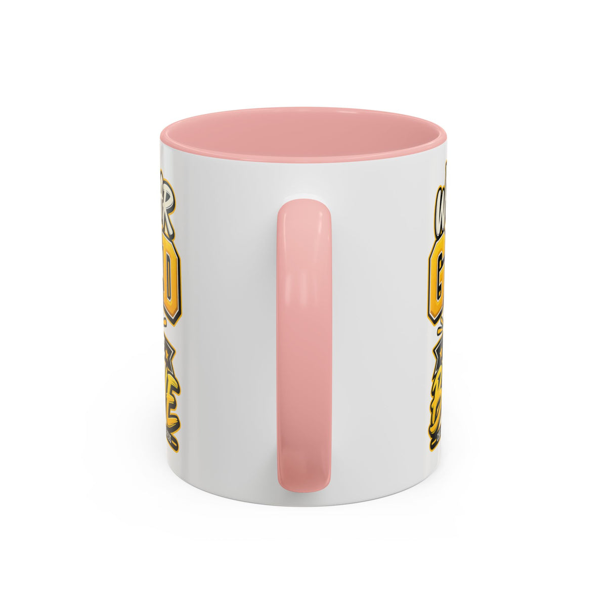 Childhood Cancer Awareness Accent Coffee Mug – "We Wear Gold for the Brave" (11/15 oz)