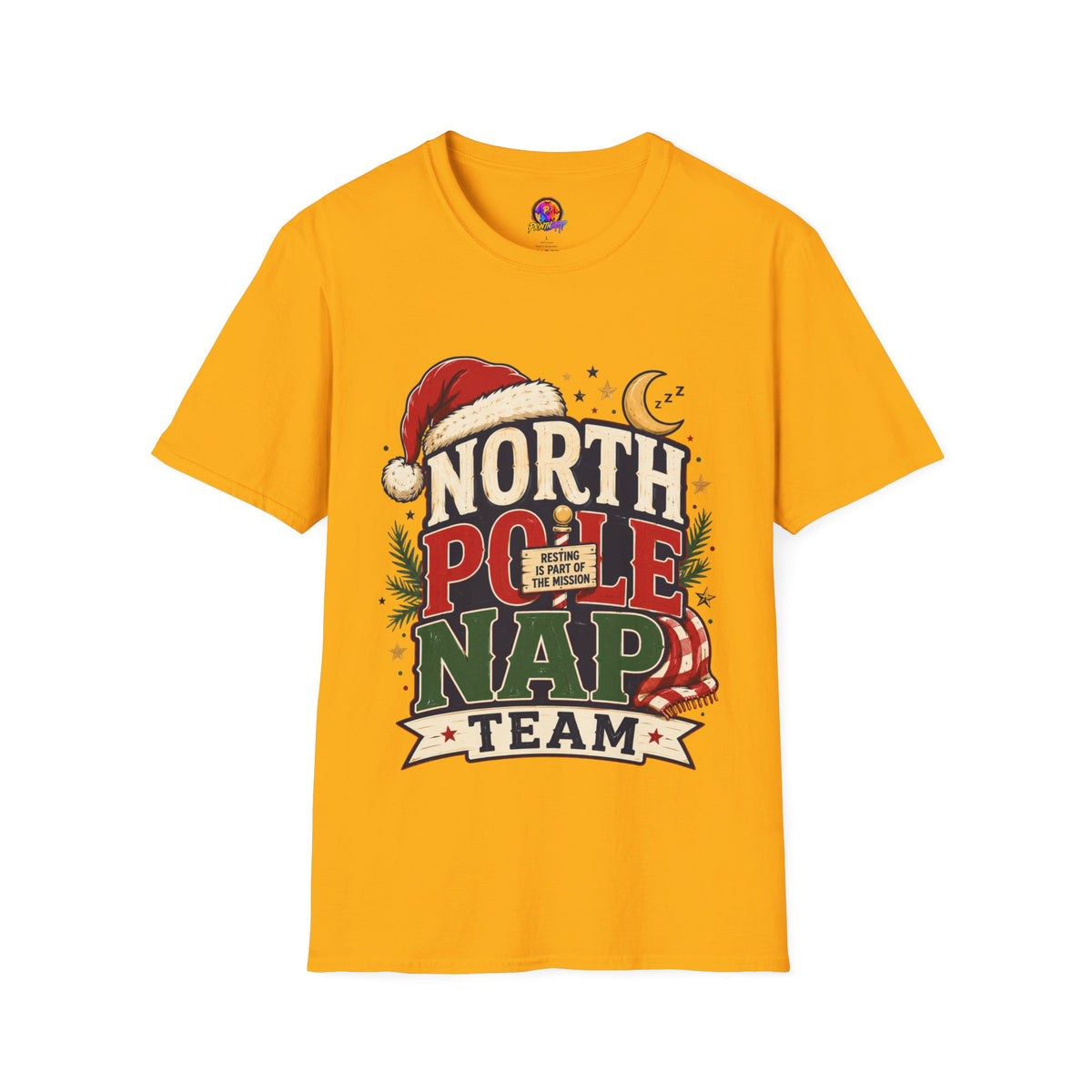 North Pole Nap Team T-Shirt — Funny Christmas Sleepy Holiday Tee