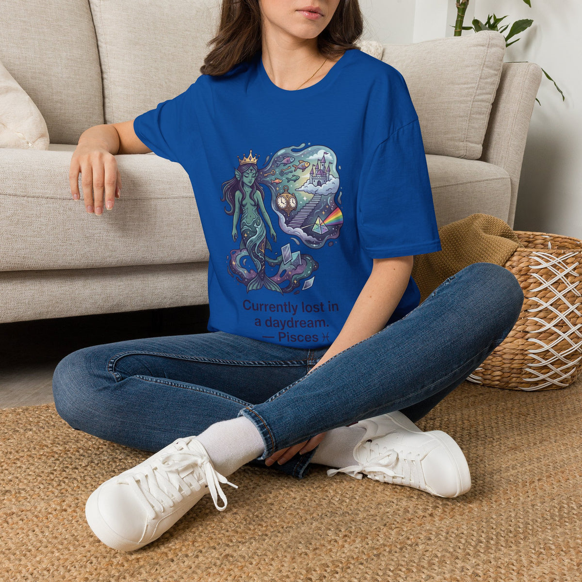 Pisces Daydream T-Shirt — 'Currently Lost in a Daydream' Zodiac Graphic Tee