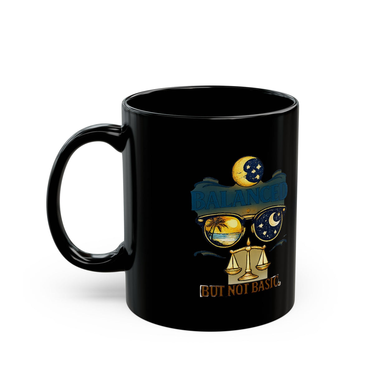 Zodiac Libra Horoscope Mug — “Balanced But Not Basic” Zodiac Coffee Cup